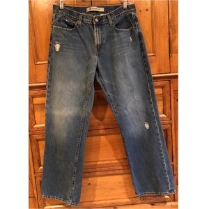 Gap Straight Fit Jeans, slightly distressed for